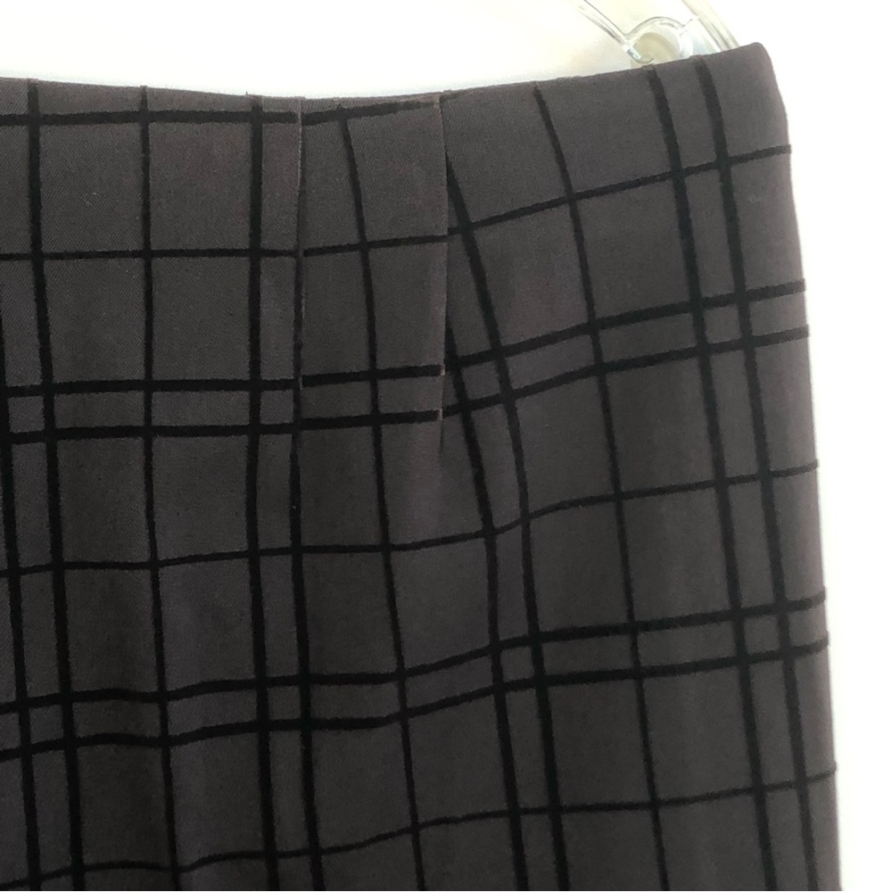 Talbots Stretch Plaid Pattern Flat Front Brown Pa… - image 6